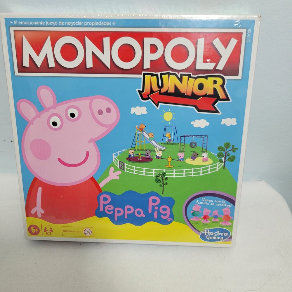 Peppa Pig Monopoly Junior Board Game Hasbro New 12325-1M5